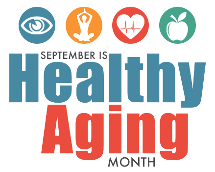 sept healthy aging month logo